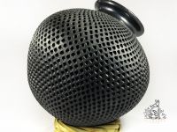 Black Clay Vase, Black Pottery Decorative Vase