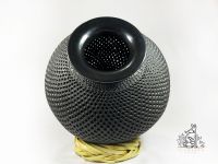Black Clay Vase, Black Pottery Decorative Vase