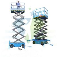 lift   height 10m 14m self propelled mobile hydraulic   scissor   type   lift   electric driving   