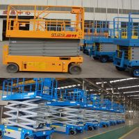 500kg 11 meter mobile hydraulic   scissorlift   for warehouse