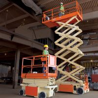 hydraulic electric genie   scissor   lift