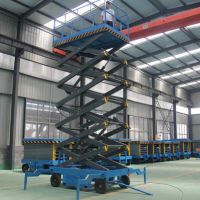 Maximum platform height 13.7m Hydraulic drive self propelled   scissor   lift