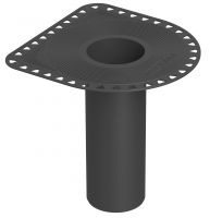 EPDM rubber flat roof outlet