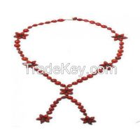 Wholesale Red Droplet Necklace â Organic Grass & Seed Jewellery