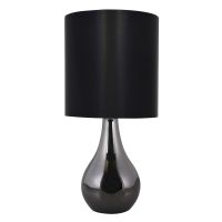 Lloytron Eclipse Table Touch Lamp Black chrome