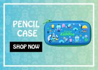 Smily Scented Hardtop Pencil Box ( Light Blue )