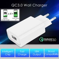 Mobile Phone Charger 18W USB Charger Single Port QC3.0 Fast Charger Quick Charge 3.0