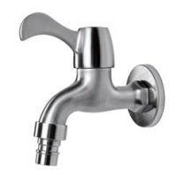 Stainless Steel Faucet Outdoor & Indoor Wall Mounted Single Cold Water Tap