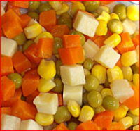 canned mix vegetables and sweet corn with nutrition
