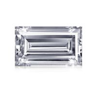 natural polished flat cut baguette cut diamonds