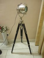 Unique Design Home Decoration Studio Lighting Wood Floor Lamp Tripod Spot Light Luxury Floor Light