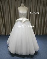 Floor Length Sleeveless Sweetheart Neckline Ball Gown Bridal Dress
