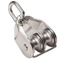 Stainless Steel Double Swivel Eye Rope Pulley