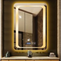 Wall-mounted Large vanity led bathroom mirror