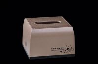 PP plastic tissue box with printing design