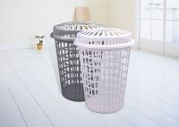 Pp Plastic Laundry Basket With Cover Glb-001