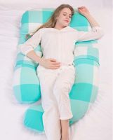 Remedy Full Body & Pregnancy Contour protable U shape travel Pillow Sleeping Pregnant Pillow with Zippered Cover