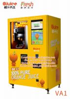 New Fresh Fruit 100% pure Orange Juice Automatic Vending Machine with Coin Exchange System