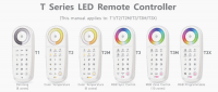 LED RGB Wireless Touch Controller One-To-Multiple Receivers RF Wireles