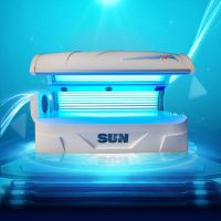 Commercial Solarium Tanning Sunbed With German Cosmedico Uvb Tanning Lamp For Skin Bronzed Color