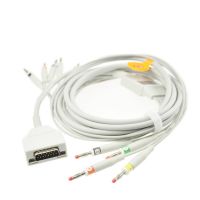 Joysjoin FUKUDA ME KP-500, ECG/EKG cable with 10 lead ECG cable with leadwires, banana type