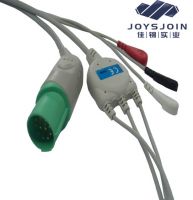 Joysjoin Biolight M7000 M8000 12pin 3-lead ECG Cable with leadwires Sanp, AHA