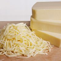 Mozarella and cheddar cheese
