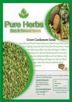Pure herbs green cardamom seeds & short