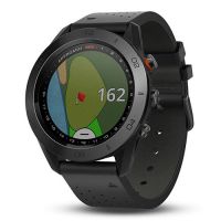 Garmin Approach S60 Golf Watch w/ Touch Screen & Black Leather Band