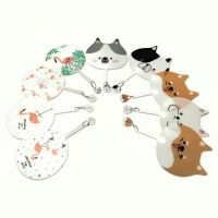 Scrafts Decorative Printed Plastic Hand Fan (Standard Size, Assorted Colour) -Pack of 6