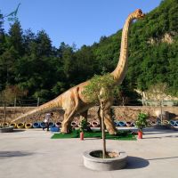 Life-size robotic dinosaur animatronic brachiosaurus models