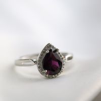 Gemstone Ring, Pear shape Ring-SGR02