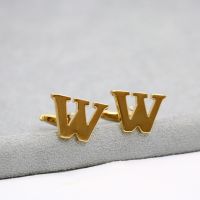 Golden Alphabets A to Z Cufflink