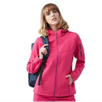 Wholesale Women Clothes Sport Waterproof Hooded Softshell Jacket
