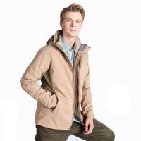 Men Plain Polyester 3M Cotton Lining Thick Waterproof Outdoor Jacket