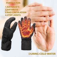 High Quality 3 Control Level Battery Power Electric Heated Winter Warm Waterproof Gloves 