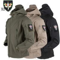 Soft Shell V4 Tactical Military Jacket Waterproof Softshell Jackets Men Army Hoodie Jacket 