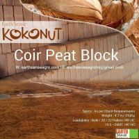 Unwashed Coir Coco Peat 5Kg Block Growing Medium