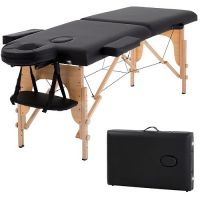 New Massage Table Massage Bed Spa Bed 73" Long Portable 2 Folding W/ Carry Case