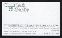Quality Chinese garlic producer;  kkgarlic at netvigator, c0m