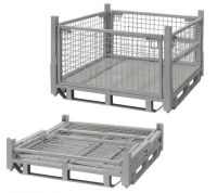 Foldable Collapsible Stackable Pallet Stillage Storage Logistic Transportation Cage Container Box