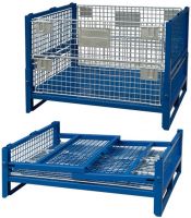 Foldable Collapsible Stackable Pallet Stillage Storage Logistic Transportation Cage Container Box