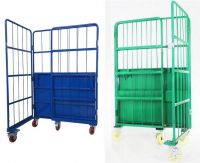 Foldable Collapsible Assembly Roll Container Trolley Rolling Cage Storage Logistic Transportation