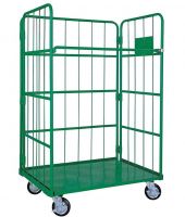 Foldable Collapsible Assembly Roll Container Trolley Rolling Cage Storage Logistic Transportation