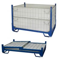 Foldable Collapsible Stackable Pallet Stillage Storage Logistic Transportation Cage Container Box