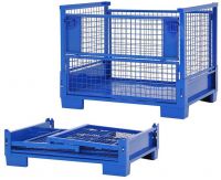 Foldable Collapsible Stackable Pallet Stillage Storage Logistic Transportation Cage Container Box