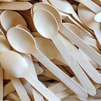 Disposable Birch Wooden Cutlery Knife Fork Spoon
