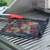 Heat Resistant Outdoor Kitchen Cooking Tools PTFE Non-Stick BBQ Grill Mesh Mat