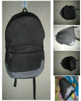 Fashion Sport Laptop Backpack School Bag Travel Hiking Camping Business Promotional Backpack (b005) -grey