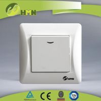 EU LED electric wall 1gang light switch 220-250V for home